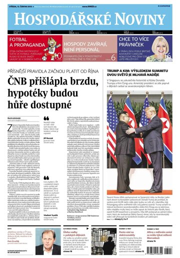 Obálka e-magazínu Hospodářské noviny 113 - 13.6.2018