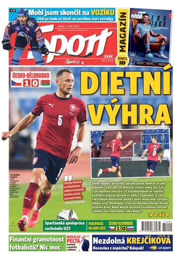 Obálka e-magazínu Sport 3.9.2021