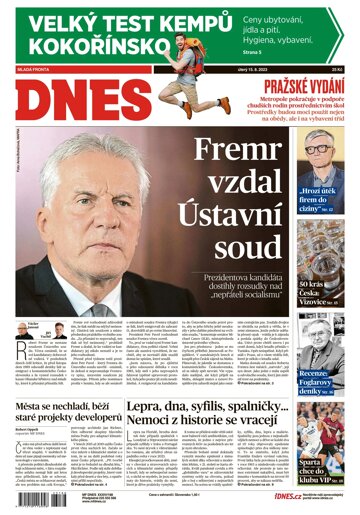 Obálka e-magazínu MF Dnes 15.8.2023