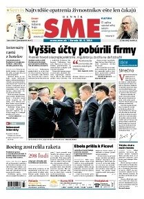 Obálka e-magazínu SME 10.9.2014