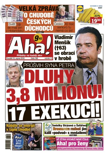 Obálka e-magazínu AHA! 15.8.2016