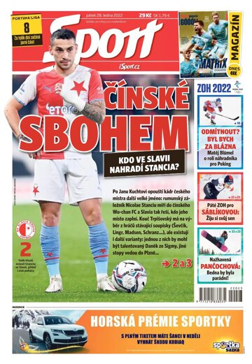 Obálka e-magazínu Sport 28.1.2022