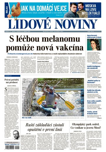 Obálka e-magazínu Lidové noviny 17.8.2024