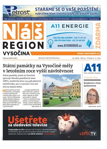 Obálka e-magazínu Náš Region - Vysočina 47/2024