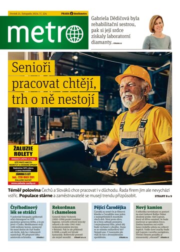 Obálka e-magazínu deník METRO 21.11.2024