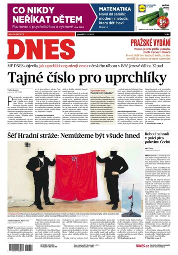 Obálka e-magazínu MF Dnes 21.9.2015