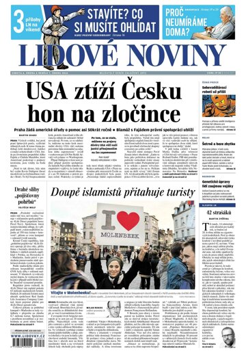 Obálka e-magazínu Lidové noviny 6.2.2016