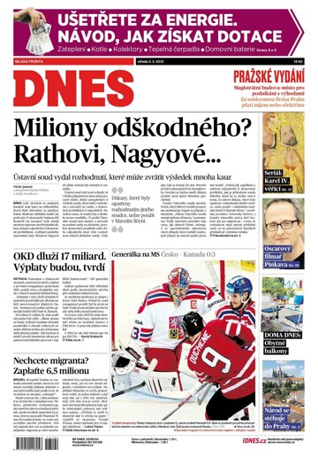 Obálka e-magazínu MF Dnes 4.5.2016