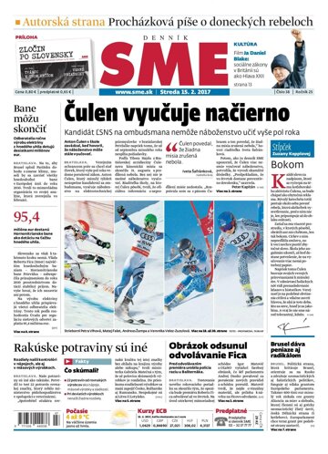 Obálka e-magazínu SME 15.2.2017