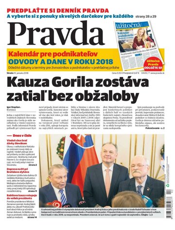 Obálka e-magazínu Pravda 10.1.2018