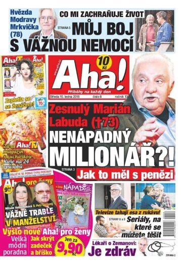 Obálka e-magazínu AHA! 10.1.2018