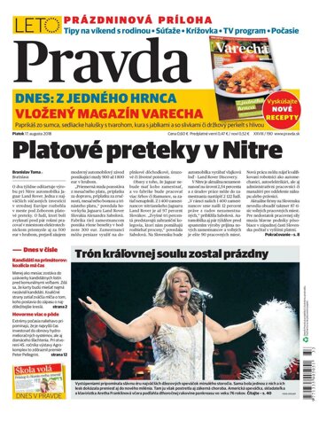 Obálka e-magazínu Pravda 17.8.2018