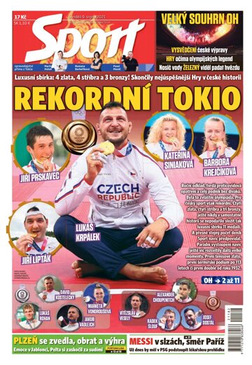 Obálka e-magazínu Sport 9.8.2021