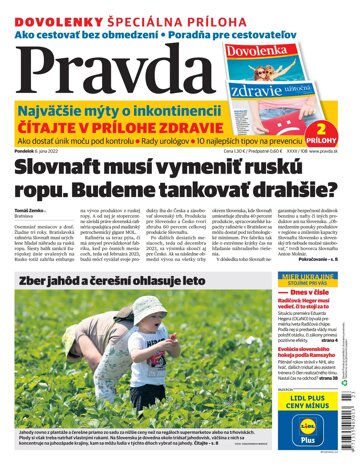 Obálka e-magazínu Pravda 6. 6. 2022