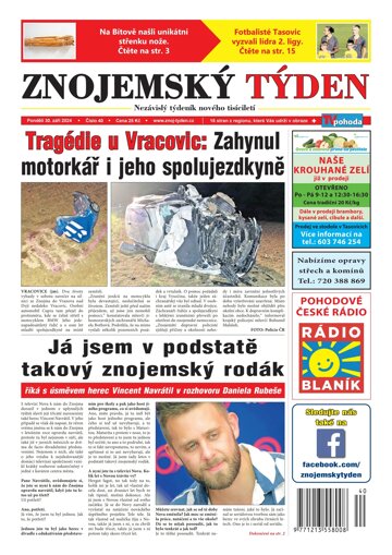 Obálka e-magazínu Znojemský týden 40/2024