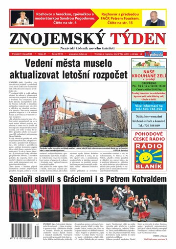 Obálka e-magazínu Znojemský týden 41/2024