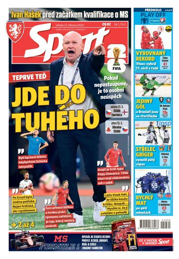 Obálka e-magazínu Sport 12.3.2025