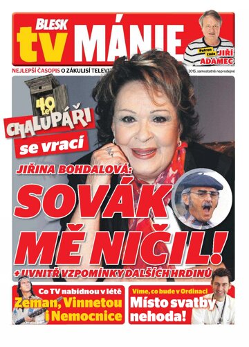 Obálka e-magazínu Blesk Tv manie 13.6.2015