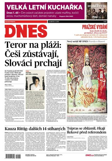 Obálka e-magazínu MF Dnes 29.6.2015