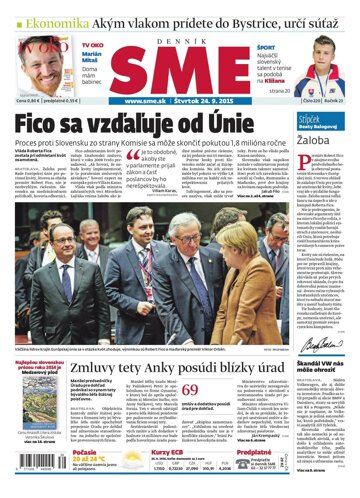 Obálka e-magazínu SME 24.9.2015