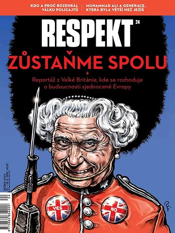 Obálka e-magazínu Respekt 24/2016