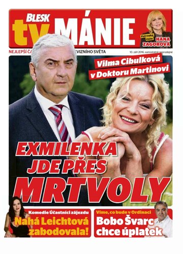 Obálka e-magazínu Blesk Tv manie 10.9.2016