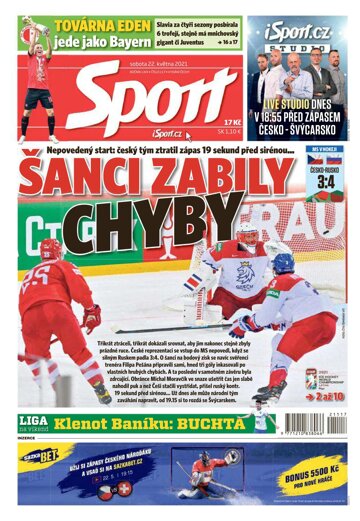 Obálka e-magazínu Sport 22.5.2021