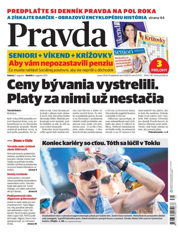 Obálka e-magazínu Pravda Dennik 7. 8. 2021