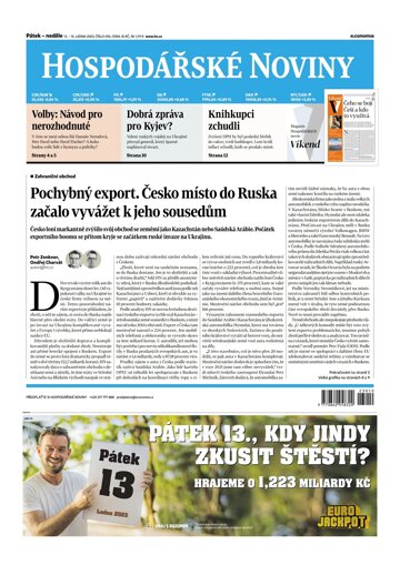 Obálka e-magazínu Hospodářské noviny 010 - 13.1.2023