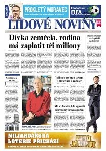 Obálka e-magazínu Lidové noviny 10.10.2014