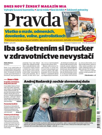 Obálka e-magazínu Pravda 13. 4. 2016