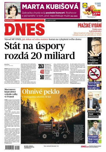 Obálka e-magazínu MF Dnes 19.6.2017