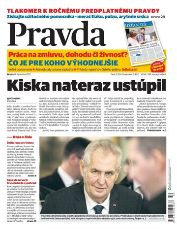 Obálka e-magazínu Pravda 13.12.2017