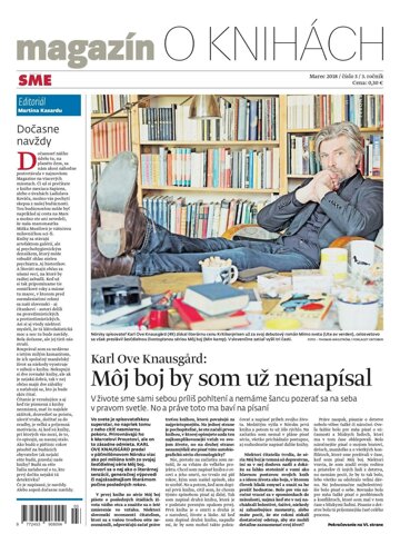 Obálka e-magazínu SME magazín O KNIHÁCH 2/3/2018