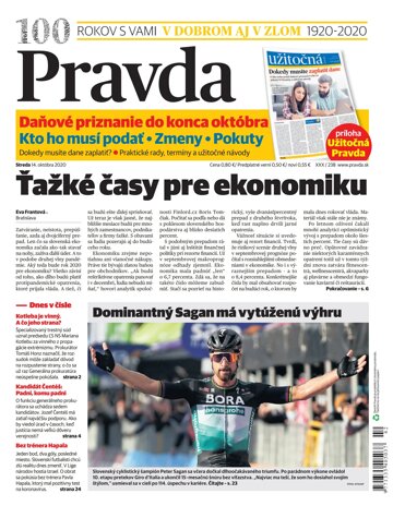 Obálka e-magazínu Pravda 14. 10. 2020