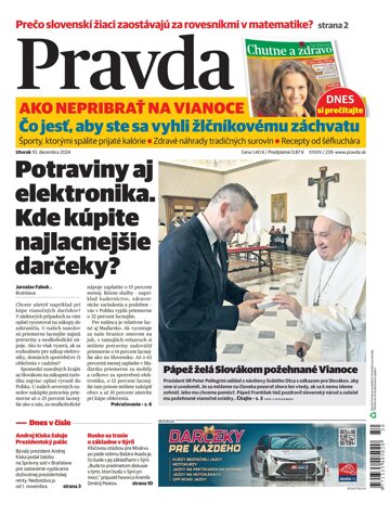 Obálka e-magazínu Pravda 10. 12. 2024