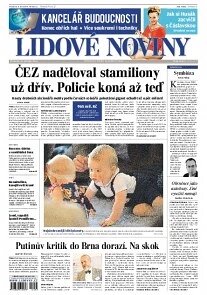 Obálka e-magazínu Lidové noviny 10.4.2014