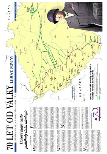 Obálka e-magazínu Mimořádné přílohy LN Čechy extra 70 LET OD VÁLKY - 10.4.2015