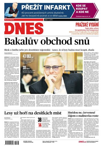 Obálka e-magazínu MF Dnes 7.8.2015