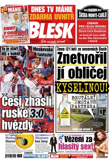 Obálka e-magazínu Blesk 7.5.2016