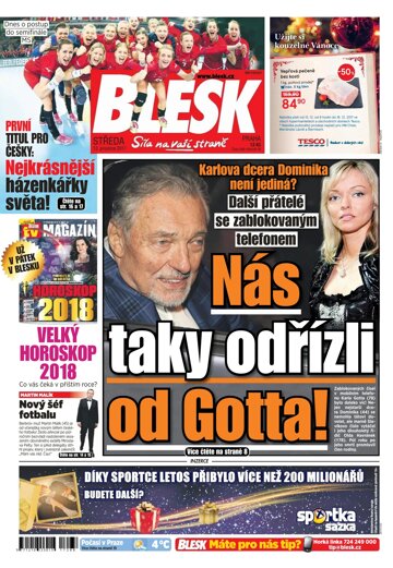 Obálka e-magazínu Blesk 13.12.2017