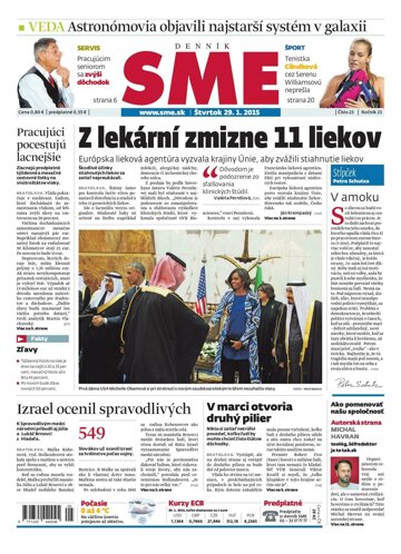 Obálka e-magazínu SME 29.1.2015