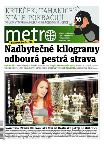 Obálka e-magazínu deník METRO 18.10.2017