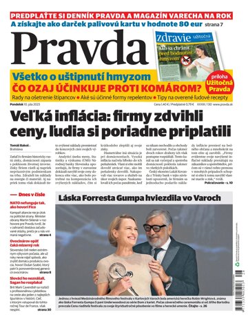 Obálka e-magazínu Pravda 10. 7. 2023