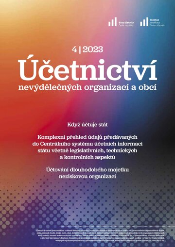 Obálka e-magazínu Účetnictví nevýdělečných organizací a obcí 4/2023