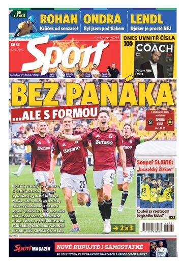 Obálka e-magazínu Sport 6.8.2024