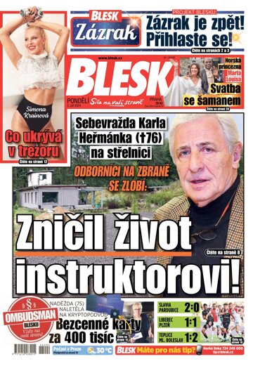 Obálka e-magazínu Blesk 2.9.2024