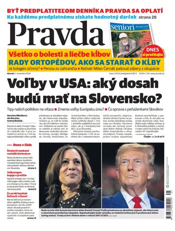 Obálka e-magazínu Pravda 5. 11. 2024