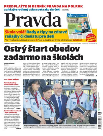 Obálka e-magazínu Pravda 2. 9. 2019