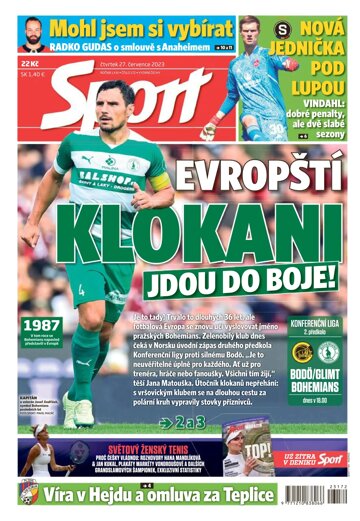 Obálka e-magazínu Sport 27.7.2023